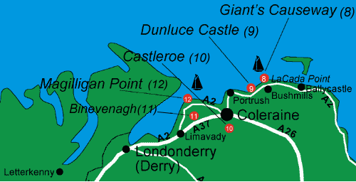 Causeway Coast Map